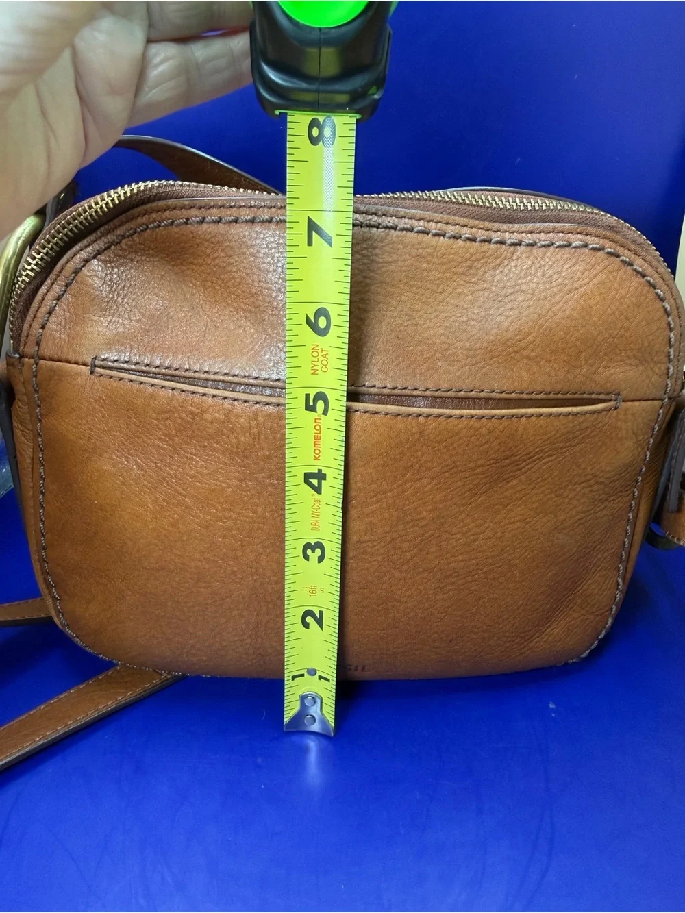 Fossil “Elle” Small Crossbody Brown Leather Bag